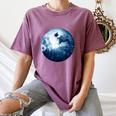 Boston Terrier Dog Moon Dog Mom Dad Women Men Dog Lovers Women's Comfort Colors T-Shirt Moss
