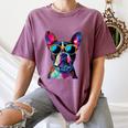 Boston Terrier Lovers Pop Art Boston Terrier Women's Comfort Colors T-Shirt Moss