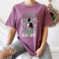 My Boston Terrier Is My Lucky Charm Paw Dog St Patrick's Day Women's Comfort Colors T-Shirt Moss