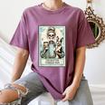 The Boston Terrier Mom Skeleton Spooky Season Halloween Women's Comfort Colors T-Shirt Moss
