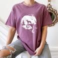 Boston Terrier And Moon Halloween Costume Dog Lover Women's Comfort Colors T-Shirt Moss