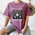 Boston Terrier Mug Shot Guilty Dog Women's Comfort Colors T-Shirt Moss
