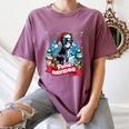 Boston Terrier Santa Claus Coffee Mug Merry Christmas Dogs Women's Comfort Colors T-Shirt Moss
