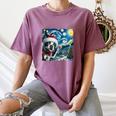 Boston Terrier Santa Starry Night Van Gogh Christmas Dog Men Women Kids Women's Comfort Colors T-Shirt Moss
