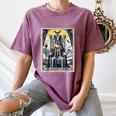 Boston Terrier Tarot Card Dog Women's Comfort Colors T-Shirt Moss