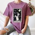 Boston Terrier Tarot Card Star With The Moon Men Women Kids Women's Comfort Colors T-Shirt Moss