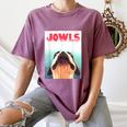 Boston Terriers Jowls Dog Mom Dog Dad Women's Comfort Colors T-Shirt Moss
