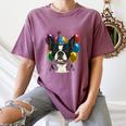Celebration Event Birthday Party Boston Terrier Women's Comfort Colors T-Shirt Moss