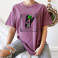 Cool Saint Patrick's Boston Terrier T Shirt For Dogs Lovers Women's Comfort Colors T-Shirt Moss