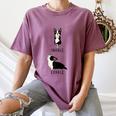 Inhale Exhale Yoga Boston Terrier Tshirt Women's Comfort Colors T-Shirt Moss