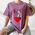 Valentine's Day Boston Terrier Dog Vector Women's Comfort Colors T-Shirt Moss
