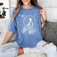 Astronaut Boston Terrier Space Galaxy Dog Lovers Women's Comfort Colors T-Shirt Blue Jean