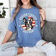 Boston Bull Terrier Women Boston Terrier Dog Mom Women's Comfort Colors T-Shirt Blue Jean