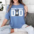 Boston Terrier Dad Of A Bostie Dad Bostie Father Women's Comfort Colors T-Shirt Blue Jean