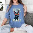 Boston Terrier Dad Boston Bull Bostie Dog Women's Comfort Colors T-Shirt Blue Jean