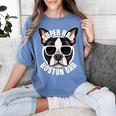 Boston Terrier Dad Father’s Day Dog Dad Men’s Women's Comfort Colors T-Shirt Blue Jean