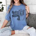 Boston Terrier Dog Bostie Mom Idea For Women Women's Comfort Colors T-Shirt Blue Jean