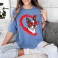 Boston Terrier Dog Mom Dad Valentine’s Day Pet Lover For Men Women Kids Women's Comfort Colors T-Shirt Blue Jean