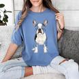 Boston Terrier Dog Motif Pet Art Boston Terrier For Men Women Kids Women's Comfort Colors T-Shirt Blue Jean