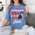 Boston Terrier Mom American Gentleman Dog Mother's Day Women's Comfort Colors T-Shirt Blue Jean