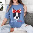 Boston Terrier Mom Bostie Women Girls Women's Comfort Colors T-Shirt Blue Jean