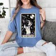 Boston Terrier Tarot Card Star With The Moon Men Women Kids Women's Comfort Colors T-Shirt Blue Jean