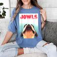 Boston Terriers Jowls Dog Mom Dog Dad Women's Comfort Colors T-Shirt Blue Jean