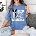 Coolest Boston Terrier Grandma Dog Women's Comfort Colors T-Shirt Blue Jean
