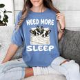 Cute Boston Terrier Need More Sleep Pajamas Nightgown Women's Comfort Colors T-Shirt Blue Jean