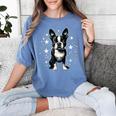 Dog Boston Terrier For Men Women Women's Comfort Colors T-Shirt Blue Jean