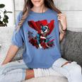 Super Power Superhero Boston Terrier Dog For Men Women Kids Women's Comfort Colors T-Shirt Blue Jean