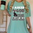 Boston Terrier American Gentleman Non-Sporting Dog Lover Women's Comfort Colors T-Shirt Chalky Mint