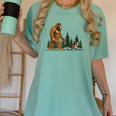 Boston Terrier Bigfoot Dog Walking Dog Mom Dad Kids Women's Comfort Colors T-Shirt Chalky Mint