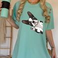 Boston Terrier Bostie Dog Kids Boys Girls Women's Comfort Colors T-Shirt Chalky Mint