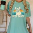 Boston Terrier Boston-Bulldog Women's Comfort Colors T-Shirt Chalky Mint
