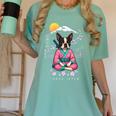 Boston Terrier Boston Bull Terrier Women's Comfort Colors T-Shirt Chalky Mint