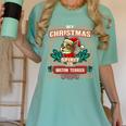 Boston Terrier My Christmas Spirit Dog Santa Claus X-Mas Women's Comfort Colors T-Shirt Chalky Mint