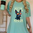 Boston Terrier Dad Boston Bull Bostie Dog Women's Comfort Colors T-Shirt Chalky Mint