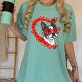 Boston Terrier Dog Mom Dad Valentine’s Day Pet Lover For Men Women Kids Women's Comfort Colors T-Shirt Chalky Mint