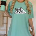 Boston Terrier Dog Official Sleeping Men Women Girls Kids Women's Comfort Colors T-Shirt Chalky Mint