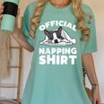 Boston Terrier Dog Official Sleeping Shirt Men Women Kids Women's Comfort Colors T-Shirt Chalky Mint