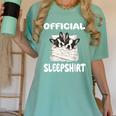 Boston Terrier Dog Official Sleepshirt Pajamas Nightgown For Men Women Girls Kids Women's Comfort Colors T-Shirt Chalky Mint