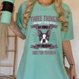 Boston Terrier Don't Mess With American Gentleman Dog Lover Women's Comfort Colors T-Shirt Chalky Mint
