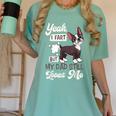 Boston Terrier Fart American Gentleman Non-Sporting Dog Women's Comfort Colors T-Shirt Chalky Mint