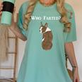 Boston Terrier Who Farted Women's Comfort Colors T-Shirt Chalky Mint