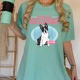 Boston Terrier Grandma Bostie Dog Owner Boston Terrier Men Women Women's Comfort Colors T-Shirt Chalky Mint