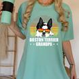 Boston Terrier Grandpa Dog Owner Boston Terrier Women's Comfort Colors T-Shirt Chalky Mint