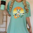 Boston Terrier Guitar Retro Women's Comfort Colors T-Shirt Chalky Mint