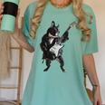 Boston Terrier Guitar Women's Comfort Colors T-Shirt Chalky Mint