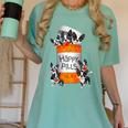 Boston Terrier Happy Pills T-Shirt Women's Comfort Colors T-Shirt Chalky Mint